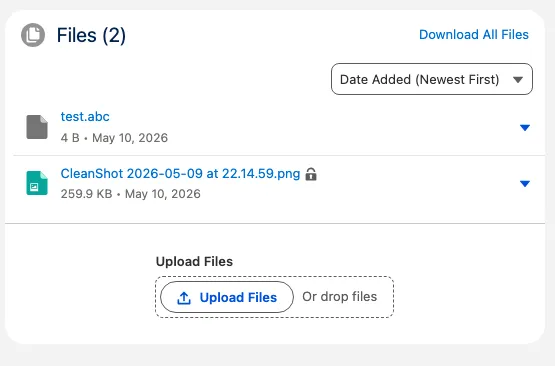 File marked as private with lock icon visible in the file list