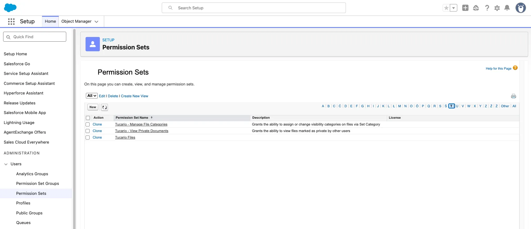 Setup screen confirming a clean Smarter Files install